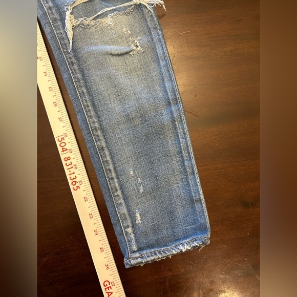 Moussy Vintage Li Howa Jeans 27 Distressed Stretch Light Wash Japan - Picture 14 of 16